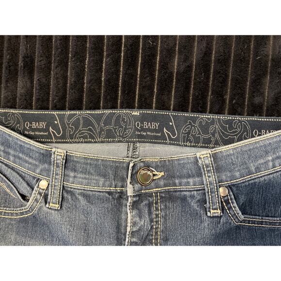 Wrangler Women’s Q-Baby Bootcut Jeans Size 9/10 Stretch Medium Wash 35” - Picture 3 of 3